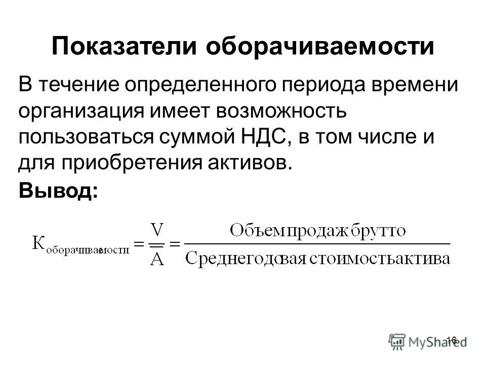 Коэффициент оборачиваемости активов