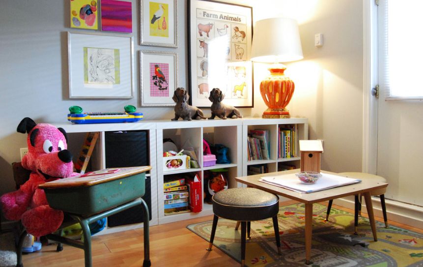 Ikea expedit for playroom toys