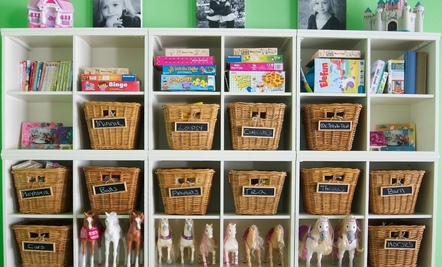 Label the baskets for a better organization