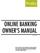 ONLINE BANKING OWNER S MANUAL