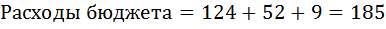 Формула и расчёт расходов бюджета